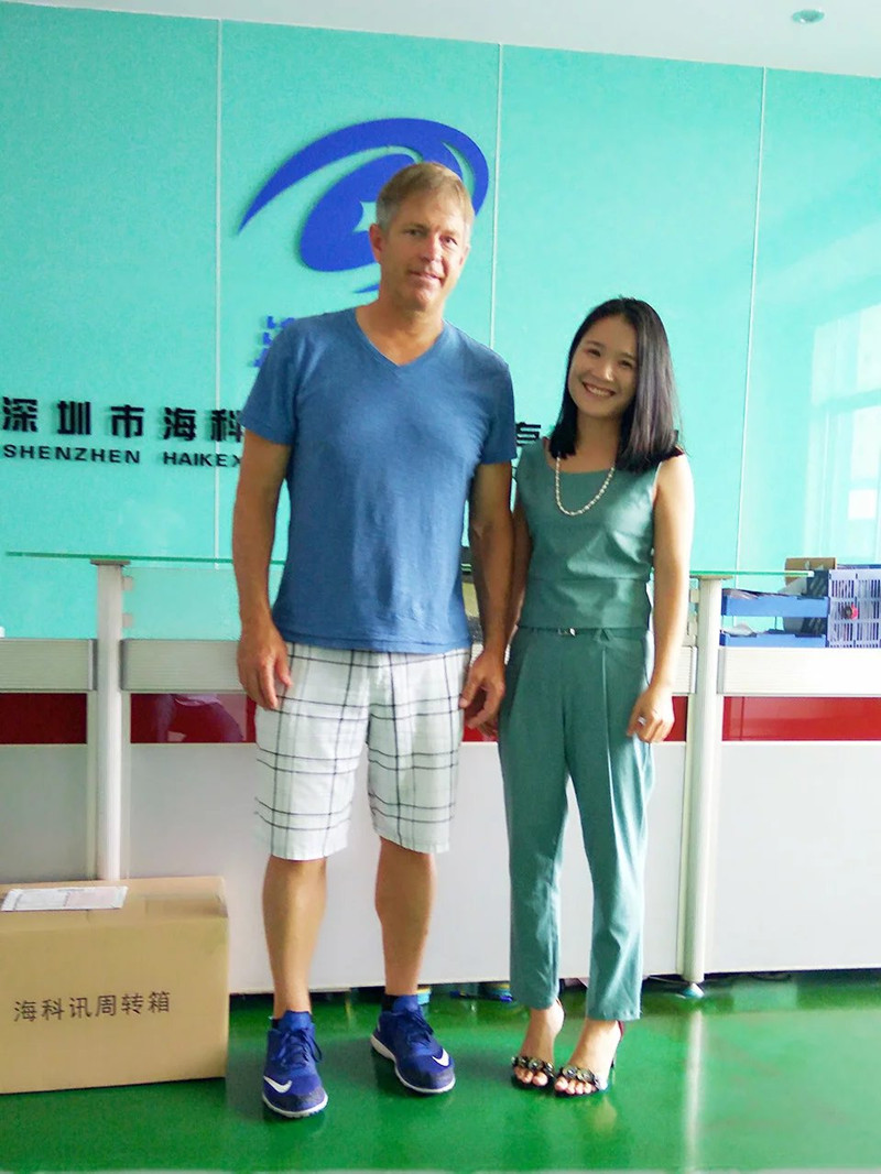 American guest visit us!